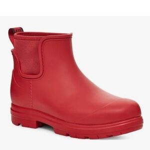 ✨️UGG RED RAIN BOOTS WATERPROOF WOMEN'S SIZE 6✨️